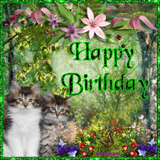 May each and every moment of your special day be filled with the same joy and happiness you bring to others. Birthdaykittenblingl Gif 400 400 Happy Birthday Birthday Wishes Birthday