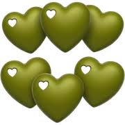 Olive green heart emoji | AI Emoji Generator