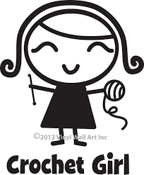 Crochet Girl Vinyl Car Decal Car Sticker Laptop Sticker Etsy Car Decals Vinyl Crochet Girls Knitting Humor
