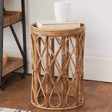 Curvy Cane Side Table Side Table Decor Living Room Side Table Side Table