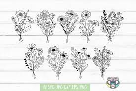 Free Free Wild Flower Bouquet Svg SVG PNG EPS DXF File