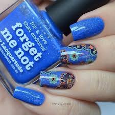 «nice navy blue nail art design)) more videos you can find on our youtube channel (in profile…» 65 Blue Nail Art Ideas Nenuno Creative