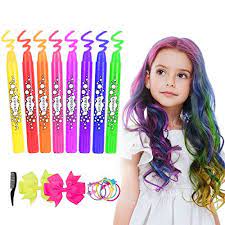Hair Chalk For Girls Kids Temporary Hair Chalk Pens 8 Co Https Www Amazon Com Dp B07dgvv8pm Ref Cm Sw R Pi Dp Hair Chalk Halloween Hair Hair Color Cream