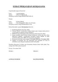 Pihak yang bertanda tangan di bawah ini Download Doc Contoh Surat Perjanjian Kerjasama Usaha Perdagangan