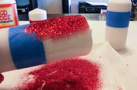 Glitter Candles Easy Diy Christmas Decorations Two Sisters