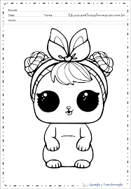 Nesse vídeo de pintar temos mais um desenho das bonecas lol. Desenhos Lol Surprise Pets Para Colorir Educacao E Transformacao