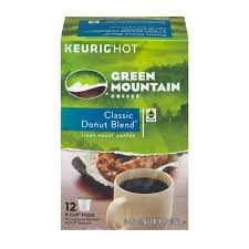 Brew mild or strong coffee with a wide selection of roasts green mountain coffee comes in a variety of styles including light, medium and dark roasts with varying levels of boldness to suit. Green Mountain Coffee Classic Donut Blend Light Roast K Cup Pods 12 Ct 0 4 Oz Instacart