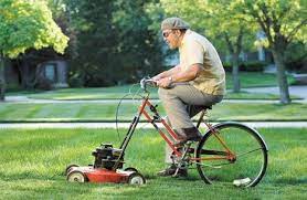 Una Bici Podadora Lawn Mower Riding Lawn Mowers Mowing