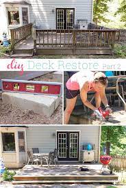Family Project Diy Deck Restore Of A Small Deck Part 2 Deck Restoration Diy Deck Deck Design