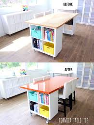 Bathroom Knockout Craft Tables Large Folding Table Before And After Diy Building New The Formica Made Ev Sewing Room Design Craft Room Tables Craft Room Design