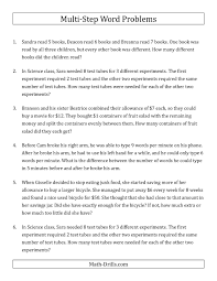 These algebra 1 equations worksheets will produce distance, rate, and time word problems with ten problems per worksheet. 6th Grade Math Story Problems Worksheets Free Worksheets Wallpapers 2021