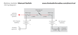For more detailed wiring guidelines please consult a qualified marine electrician or one of the many. How To Install A Battery Isolator In Your Conversion Van Parked In Paradise