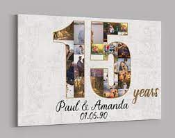 Your anniversary is that one time of year where you can pause and take stock of where you are as a couple. 15th Anniversary Etsy