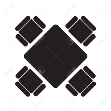 Square Table And Chairs Icon Vector Illustration Royalty Free Cliparts Vectors And Stock Illustration Image 108760572 Table, chair icon in material design ✓ find the perfect icon for your project and download them in svg, png, ico or icns, its free! square table and chairs icon vector illustration