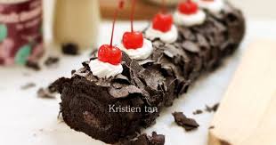 Resep Black Forest Roll Cake 6 Telur V Oleh Tintin Rayner Resep Kue Gulung Makanan Makanan Manis