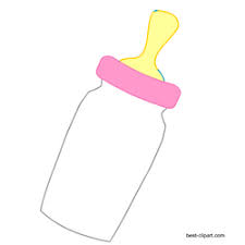 Baby Milk Bottle In Pink Color Free Clipart Free Baby Stuff Free Baby Shower Milk Bottle Baby
