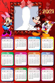 Featuring a section for notes and priorities, this january template will help easily you plan the month ahead. Calendar 2021 Mickey And Minnie Framed Photo Collage Scrapbook Printables Free Minnie Mouse Birthday Decorations