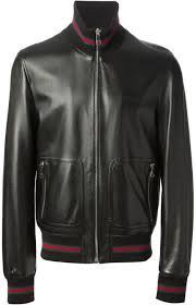 3 255 Gucci Bomber Jacket Black Leather Jacket Men Gucci Leather Jacket Gucci Jacket Mens