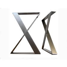 Are you thinking of buying metal table legs with modern designs? Trestle Chrome Dining Table Base Modern Metal Desk Legs X Type