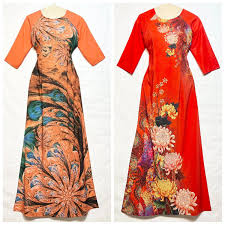 Orange Pink Ao Dai Lua Thai Tuan Mềm Rũ M XL Cổ Tròn Ao Dai Viet Nam for  Women, Girl & Mother Ao Dai Tet and All Seasons - Etsy Australia