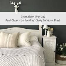 Maybe you would like to learn more about one of these? Spare Bedroom Winter Grey Rust Oleum Chalk Paint The Hoppy Home