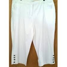 Dress Barn 20 White Cotton Capri Pants Dress Barn Dresses Dress Barn Pants Cotton Capri Pants