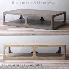 This is perfect if you love the look of solid cement, but don't want the burden of the weight of it. 3d Rh Martens Rectangular Large Coffee Table Cgtrader