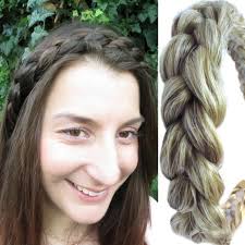 Messy Braid YOUR HAIR COLOR Natural Braided Headband With Slip-stop