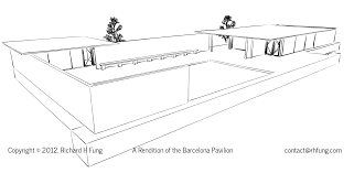 For an exact restitution of the barcelona pavilion. Barcelona Pavilion Floor Plan In 3d Barcelona Pavilion Pavilion Plans Pavilion
