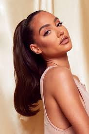 Coda di cavallo liscia tonalità marrone scuro HC Clip In 20