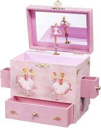 4k00:10music box with dancing rotating ballerina, 4k. Amazon Com Enchantmints Ballerina Musical Jewelry Box Swan Lake Ballerinas 4 Drawers Toys Games
