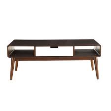 This coffee table is all solid walnut construction with an open shelf and 2 drawer design. Best Selling 47 X 24 X 18 Walnut And White Coffee Table Accuweather Shop