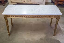 Accent table louis xvi, french style furniture, reproduction, vintage, antique table. Lolo French Antiques French Louis Xvi Style Gilded Coffee Table With Marble Top Lolo French Antiques Et More