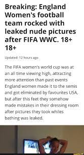 England women's football team leaked nudes