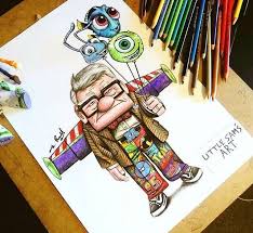 Esculturas De Reciclado De Los Balanceos Pins Tiempo Pinterest Blog In 2020 Disney Art Drawings Disney Art Disney Paintings