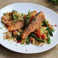 Drain and tip into a large bowl. Salmon Cous Cous Jamie Oliver S Quick Dinner Solution Whatsfordinner Woolworths Recipe Dinner Salmon Recipes Easy Salmon Recipes Couscous Recipes