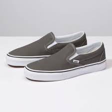 Black And Grey Slip On Vans Slip On Shop Classic Shoes At Vans Grey Slip On Vans Classic Shoes Sneakers