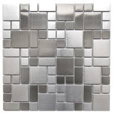 When it came to making the holes for outlets, i used a multi tool. Kitchen Bath Backsplash Fireplace Black Wave Stainless Steel Glass Mosaic Tile Home Garden Patterer Home Improvement