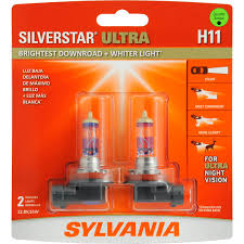 Brightest Downroad Headlight Ultra Night Vision Sylvania H11 Silverstar Ultra Sylvania Automotive