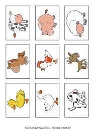 Farm Animal Snap Cards Farm Animals Preschool Farm Preschool Farm Animals Games