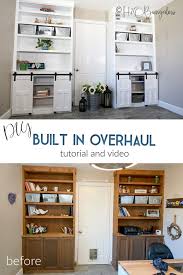 We'll build a cabinet carcass, face frame. How To Update Old Built Ins Cabinets And Shelves H2obungalow