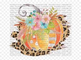 siser fall 63 pumpkin flowers with leopard background motif png free transparent png images pngaaa com pngaaa com
