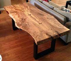Live Edge Spalted Maple Dining Table Meuble Bois Brut Table Salle A Manger Table De Salon