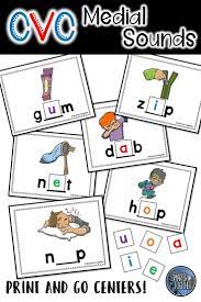 Identifying Middle Sounds Can Be Tricky For Kindergarten And First Grade Students Use These Cvc Me Medial Sounds Worksheets Medial Sounds Activities Cvc Words