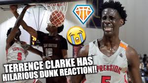 Sources tell us the nba draft prospect was killed in a crash after reportedly working out with bj boston. Terrence Clarke Hilarious Dunk Reaction Bodies Defender At Atlanta Eybl Session Youtube