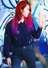 Hair F X Edit Krystal Fx Ombre Hair Krystal Jung Soojung Red Ombre Pink Tape Rum Pum Pum Pum