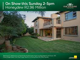 On Show Sunday 29 May For More Info Click Or Contact Christo Van Biljon 072 024 5230 Property Onshow Honey Cluster House Double Storey House House Styles
