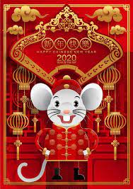 Happy Chinese New Year 2020 Year Of The Rat Illustration About Gold Culture Chinese New Year Decorations Chinese New Year Background Chinese New Year Card