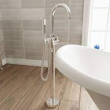 fusion floor standing bath shower mixer with kit bad met douche badkranen staand bad