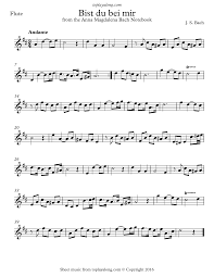 J S Bach Bist Du Bei Mir Sheet Music Saxophone Sheet Music Violin Sheet Music